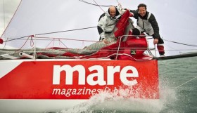 Das deutschfranzösische "mare"-Duo segelte auf dem Atlantik das fast perfekte Rennen. © Banque images La trinité sur mer
