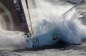 Auch Armel Le Cleac'h kann seine "Brit Air" beim Europa Race nicht wie erhofft in Szene setzen. © B. STICHELBAUT / SEA & CO