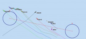 In der SR BilderStory werden verschiedene Start- und Rennverläufe analysiert. Hier: Ein genialer Steuerbord Start im 49er Medal-Race von Schadewaldt/Baumann, der zur Bronzemedaille führt.