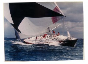 "Siska IV" ist schnellste Yacht beim Sydney-Hobart Race darf aber offiziell nicht starten. © Tasker Sails