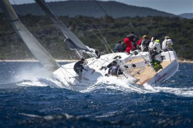 Die Ker53 "Dralion" des Düsseldorfers Pit Finis ist bestes deutsches Boot nach IRC auf Rang sieben. © Rolex / Kurt Arrigo