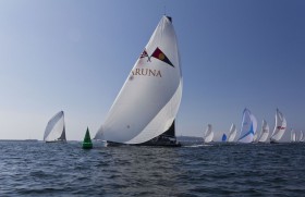 60 Yachten beim Pantaenius Rund Skagen Rennen. "Varuna" kam gut aus den Startlöchern musste aber aufgeben. © Genthe/stockmaritim