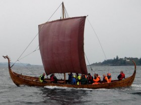 Nachbau eines Wikingerschiffes in Dänemark. Ein ähnliches Modell wurde vor dem Darß gerettet. © Tor Bjørn Moen