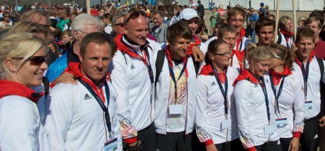 Das deutsche Segelteam bei der Ankunft in Hamburg. © STG