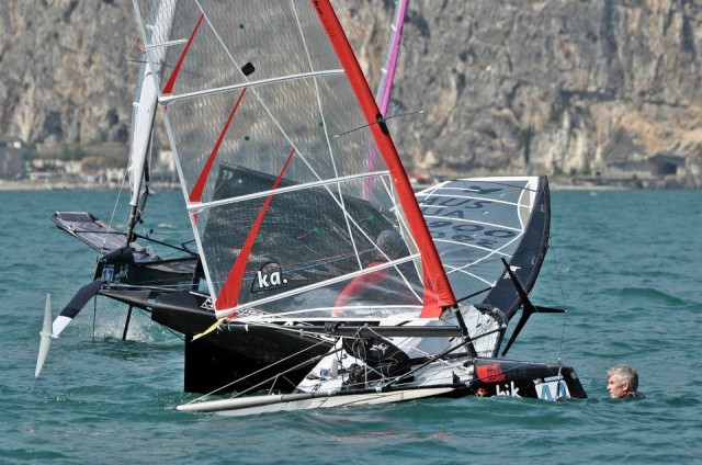 Altmeister Andrew McDougall mit Schwimmeinlage. Er ist 7. nach der Qualifikation. ©Th.Martinez/Sea&Co Altmeister Andrew McDougall mit Schwimmeinlage. Er ist 7. nach der Qualifikation. ©Th.Martinez/Sea&Co