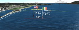 Die Ausgangssituation auf der letzten Kreuz. Spithill liegt 44 Meter vor Luna Rossa mit Chris Draper. Die Ausgangssituation auf der letzten Kreuz. Spithill liegt 44 Meter vor Luna Rossa mit Chris Draper.