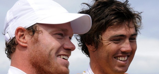 Nathan Outteridge und Iain Jensen, die überlegenen Olympiasieger im 49er. © Marina Könitzer