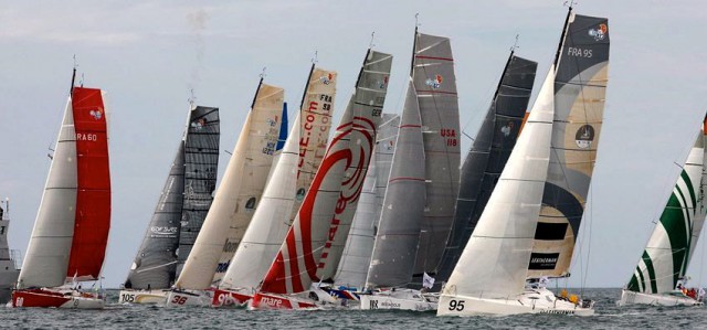 Ordentlicher Start von "Mare" zum 1000 Meilen Rennen um den Fastnet Rock. © Jean-Marie Liot