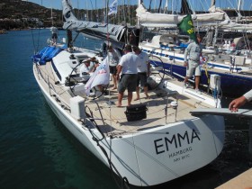 Die Swan 60 "Emma" landete beim Rolex Cup auf Rang drei von sechs gleichen Schiffen. © Nord Stream Race Die Swan 60 "Emma" landete beim Rolex Cup auf Rang drei von sechs gleichen Schiffen. © Nord Stream Race
