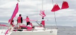 Pink Regatta vor Seattle – erlaubt ist, was Spenden bringt! © ariane paul