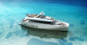 Der 26 m lange 100 t Verdränger punktet mit Frühstücksecke auf dem Vorschiff und 128 qm Decksfläche. © Wally Der 26 m lange 100 t Verdränger punktet mit Frühstücksecke auf dem Vorschiff und 128 qm Decksfläche. © Wally