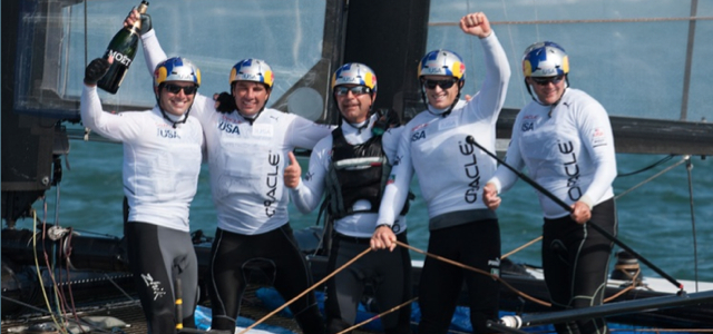 ORACLE mit Jimmy Spithill am Ruder schafft das Double © Martin Raget