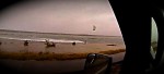 Hurrikan Sandy: Kitesurfer mit stürmischem High-Speed-Run