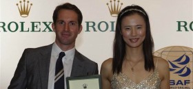 Ben Ainslie und die Chinesin Lijia Xu sind die Weltsegler des Jahres 2012. © Rolex / Kurt Arrigo