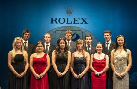 Die Nominierten beimISAF Rolex World Sailor of the Year 2012: (von links) Saskia Sills (GBR), Iain Jensen (AUS), Nathan Outteridge (AUS), Tamara Echegoyen (ESP), Sofía Toro (ESP), Angela Pumariega (ESP), Tom Slingsby (AUS), Mathew Belcher (AUS), Helena Lucas (GBR), Malcolm Page (AUS), Lijia Xu (CHN). Ben Ainslie fehlt. © Rolex / Kurt Arrigo Die Nominierten beimISAF Rolex World Sailor of the Year 2012: (von links) Saskia Sills (GBR), Iain Jensen (AUS), Nathan Outteridge (AUS), Tamara Echegoyen (ESP), Sofía Toro (ESP), Angela Pumariega (ESP), Tom Slingsby (AUS), Mathew Belcher (AUS), Helena Lucas (GBR), Malcolm Page (AUS), Lijia Xu (CHN). Ben Ainslie fehlt. © Rolex / Kurt Arrigo