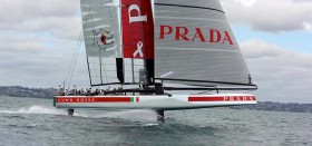 Auch Luna Rossa übt schon den kontrollierten Flugmodus. © Luna Rossa