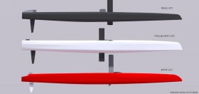 Vergleich der drei verschiedenen AC72 Designs. Team New Zealand und Luna Rossa benutzen die gleiche Plattform. © catsailingnews Vergleich der drei verschiedenen AC72 Designs. Team New Zealand und Luna Rossa benutzen die gleiche Plattform. © catsailingnews
