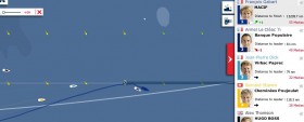 Die Situation bei der Vendée Globe am 11.12. Thomson (l.) ist auf 160 Meilen zurückgefallen, Gabart hat kurz vor dem dritten Eistor die Führung übernommen. Die Situation bei der Vendée Globe am 11.12. Thomson (l.) ist auf 160 Meilen zurückgefallen, Gabart hat kurz vor dem dritten Eistor die Führung übernommen.