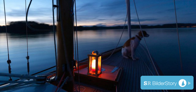 Fotograf Ulli Seer und sein Schärenkreuzer "Dreamtime" am Chiemsee