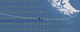 Nach dem achten Führungswechsel seit Heiligabend konnte Francois Gabart (unten) tiefer segeln. Die Schere ging auseinander. Francois Gabart segelte bei der Vendée Globe einen tieferen Kurs zum Kap Horn