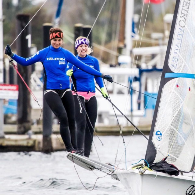 Neu formiertes Duo. Meyer/Stoffers sind die deutschen Vize-Meisterinnen im 49er FX © MeyerStoffers Sailing Neu formiertes Duo. Meyer/Stoffers