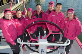 Die erste Sichtungscrew: Klaartje Zuiderbaan, Sam Davies, Jeanne Gregoire, Annie Lush, Carolijn Brouwer, Liz Wardley, Stacey Jackson. © Rick Tomlinson/SCA Die erste Sichtungscrew: Klaartje Zuiderbaan, Sam Davies, Jeanne Gregoire, Annie Lush, Carolijn Brouwer, Liz Wardley, Stacey Jackson.