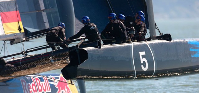 Das STG/NRV Team beim Red Bull Youth America's Cup
