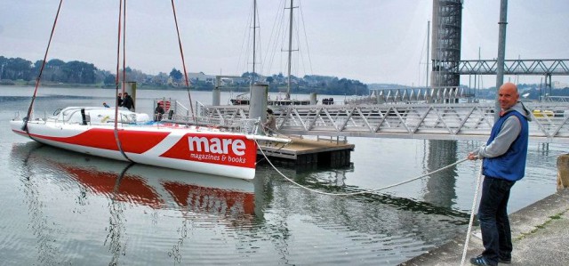 Jörg Riechers mit seinem neuen Open 60
