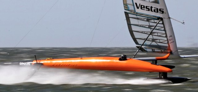 Paul Larsen mit sagenhaften 65 kn Speed © vestas sailrocket Paul Larsen, Weltrekord