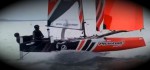 Sportkat auf Foils: Franck Cammas übt mit Flying Phantom für Little America’s Cup