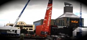 Der 40 Meter hohe Team New Zealand Flügel