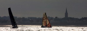 "Mare" startete gut beim vergangenen Normandy Channel Race, musste später aber mit einem Bugspriet Bruch aufgeben.© Jean Marie Liot "Mare" beim Normandy Channel Race