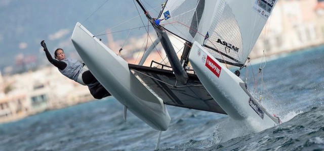 Nacra 17 im Flugmodus