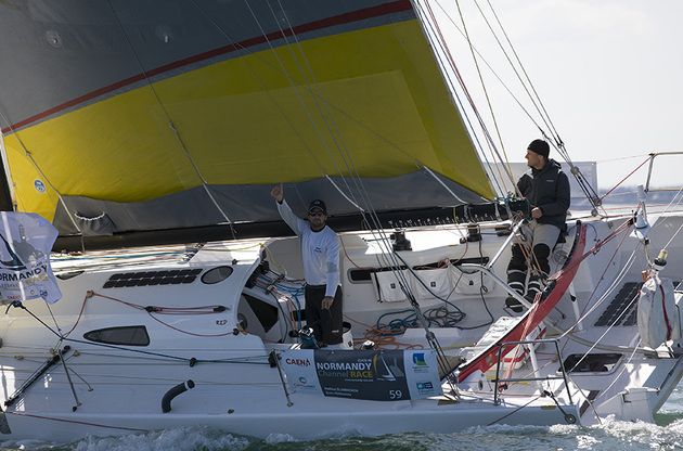 Mathias Müller von Blumencron und Boris Herrmann segelten in einem starken Rennen auf Rang sechs. © JEAN-MARIE LIOT Mathias Müller von Blumencron und Boris Herrmann