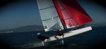 Nacra 17 Video: Bühler/Brugger beim Abflug mit Nose-Dive