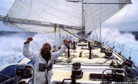 Magnus Olsson freut sich über eine gute Geschwindigkeit beim Whitbread Round The World Race. © R. Tomlinson Magnus Olsson