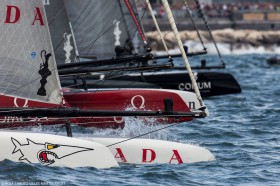 Enge Starts bei den Fleetraces. Der erste an der Luvtonne gewinnt meist das Rennen. © Gilles Martin Raget/ACEA Enge Starts bei den Fleetraces