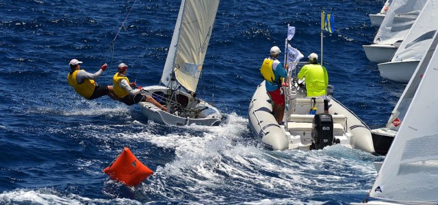 Pfadfinder-Start bei der 505er WM in Barbados.