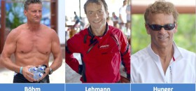 Die deutschen Erfolg-Skipper kämpfen um den 505er WM Sieg. Stefan Böhm (l.), Claas Lehmann und Wolfgang Hunger. © SAP/Favreau Stefan Böhm (l.), Claas Lehmann und Wolfgang Hunger.