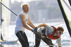 Erik Heil und Thomas Plößel liefern vor Aarhus einen extrem starken Wettkampf ab. © Mick Anderson/SAILINGPIX.DK Erik Heil und Thomas Plößel