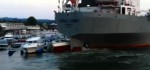 Kleinholz Video: Frachter zerschreddert Motorboote in Norwegen