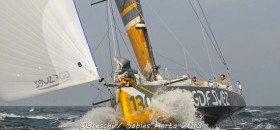 GDF Suez gewinnt überlegen das Class 40 Rennen Les Sables-Horta-Les Sables. © Breschi/Sables-Horta GDF Suez Rogues