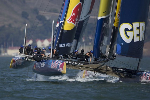 Das deutsche Juniorenteam segelte beim Youth America's Cup auf Rang neun. © Jens Hoyer / All In Racing