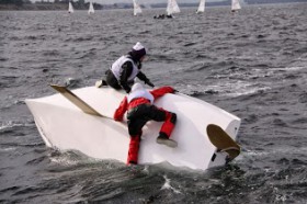 Für viele war die IDM vor Travemünde eine nasse Angelegenheit © Uniqua Klassenvereinigung Ein nasse Angelegenheit © Uniqua Klassenvereinigung