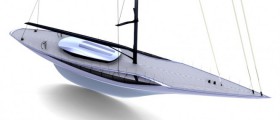 Modernes Spiegelheck, pagodenförmiges Deckshaus und verglaste Flanken über einem langkieligen Rumpf im Stil der 30er Jahre. Die Renaissance ist wahrlich ein Fusion Boat © George Wolstenhome J Class, Renaissance