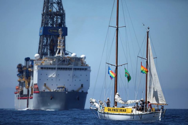 David gegen Goliath? © greenpeace Umweltschutz, Greenpeace, Ölbohrung