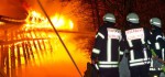 Im Winterlager: Großbrand am Halterner Stausee