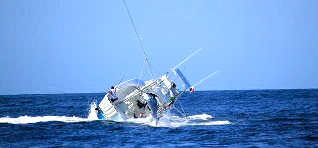Angeln, Marlin, Bootskenterung