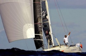 Benoît Marie segelte einen Durchschnitt von 8,25 Knoten mit seinem 6.50 Mini. © Jacques Vapillion/Mini-Transat 2013 Minitransat