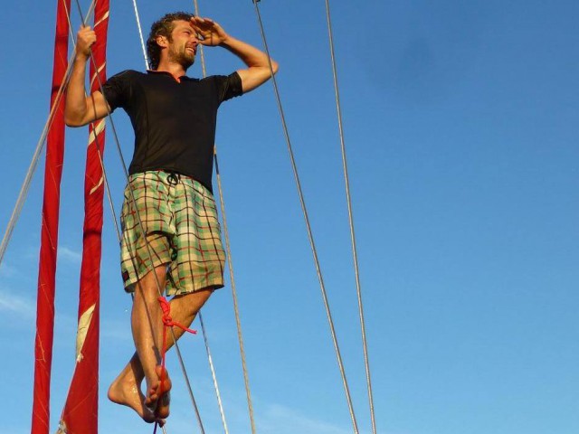 Hinterm Horizont geht’s weiter: Timo Peters alias Bruder Leichtfuß gibt Tipps für Segeltramper © Peters Trampen, Segeln, Bruder Leichtfuß